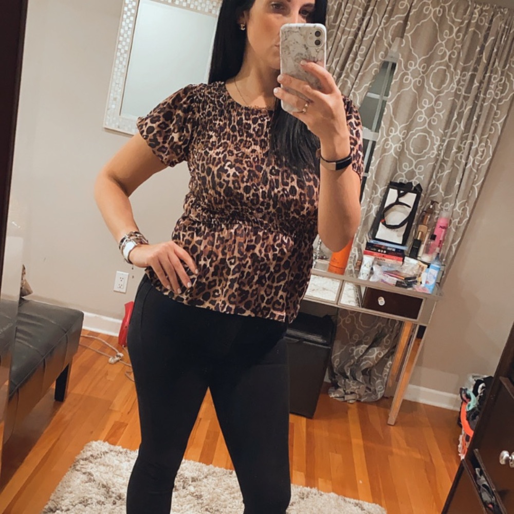 Leopard print Zara top